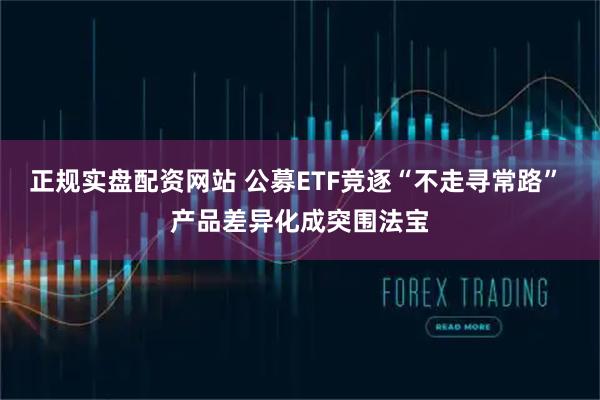 正规实盘配资网站 公募ETF竞逐“不走寻常路” 产品差异化成突围法宝